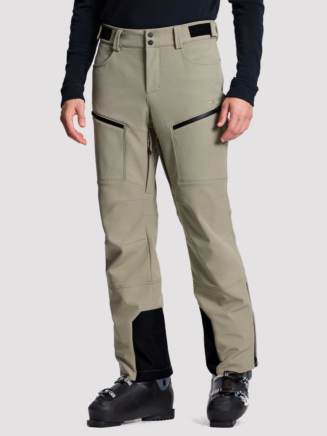 Men's CORDURA 3-Layer Water-Resistant Softshell Ski Pants PIONEER CAMP