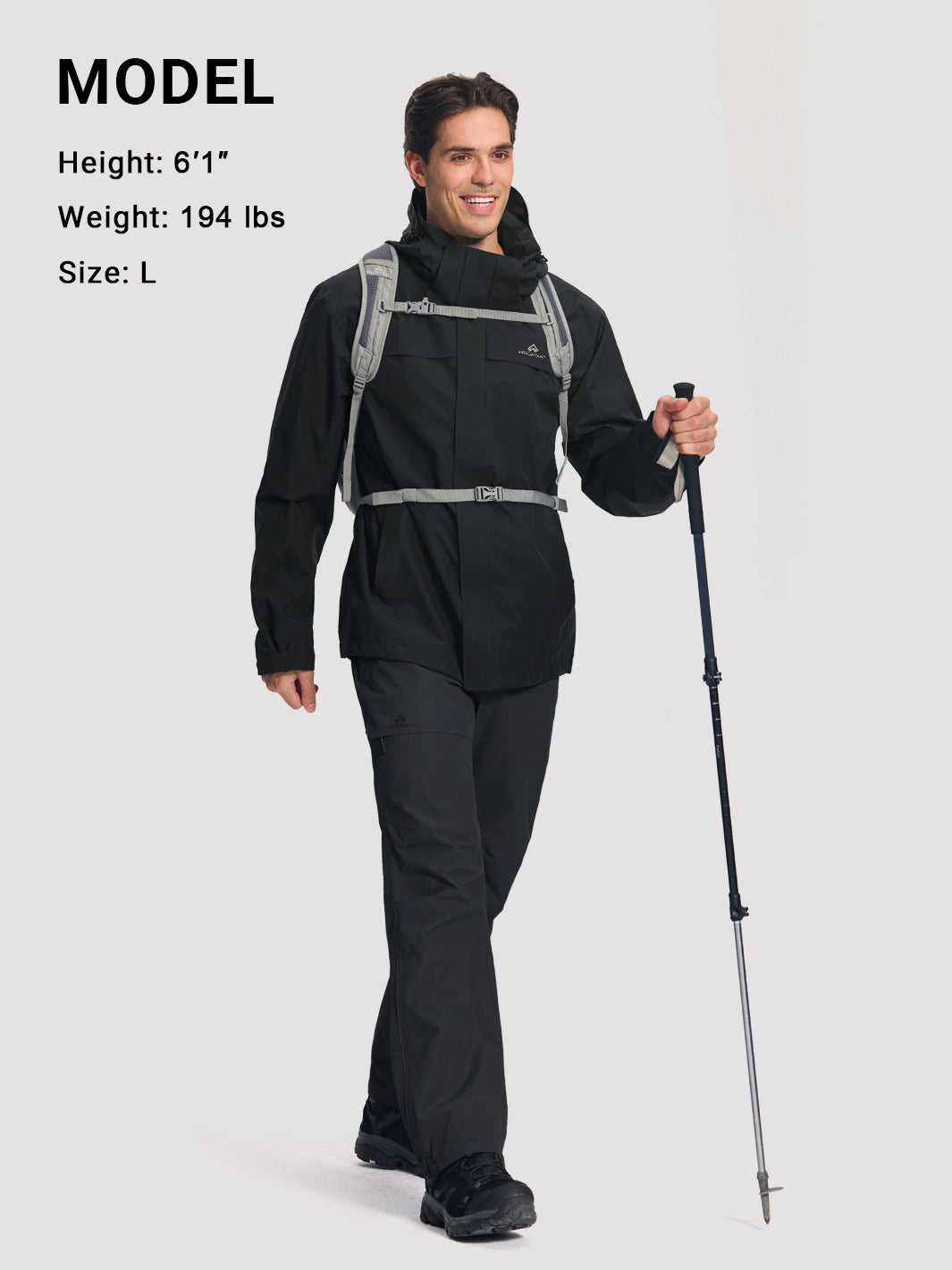 Herren Leichte Wasserdichte Hardshelljacke