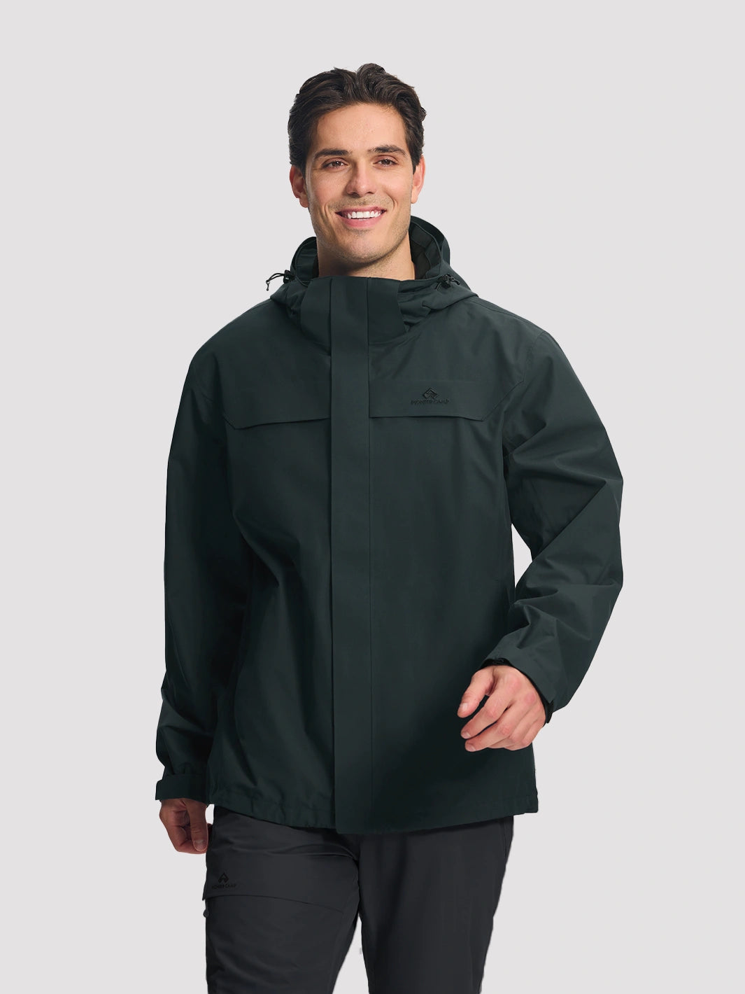 Herren Leichte Wasserdichte Hardshelljacke