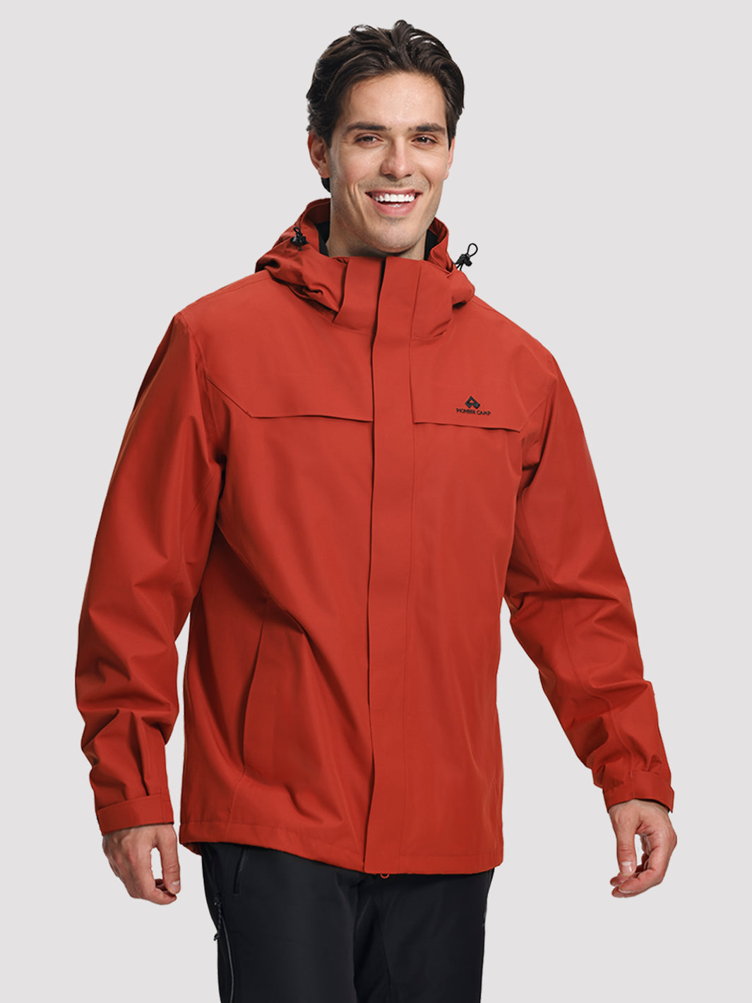 Men's Lightweight Waterproof Hardshell Jacket PIONEER CAMP
