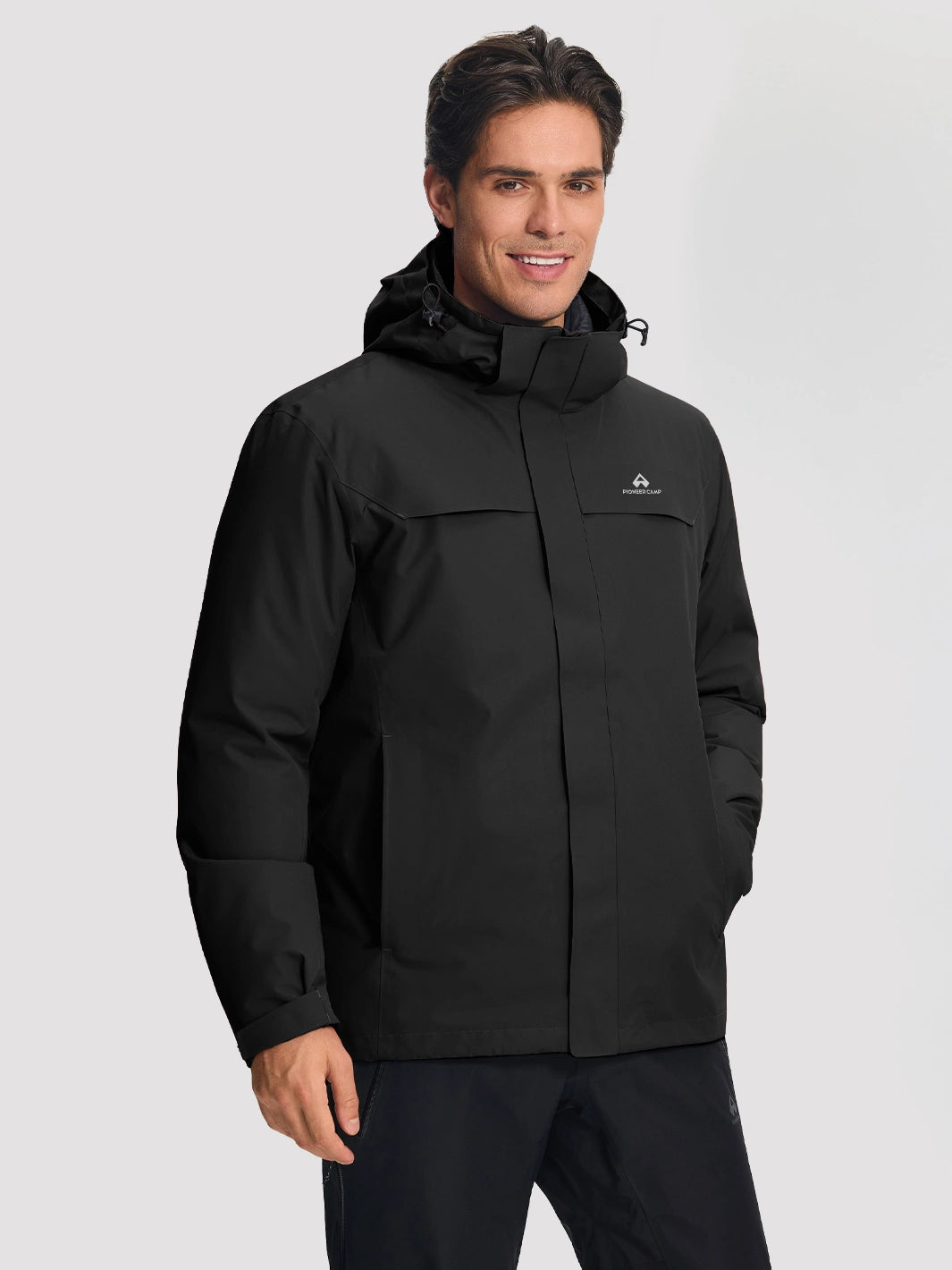 Men's 3-in-1 Waterproof Ski Jacket with Puffer Liner