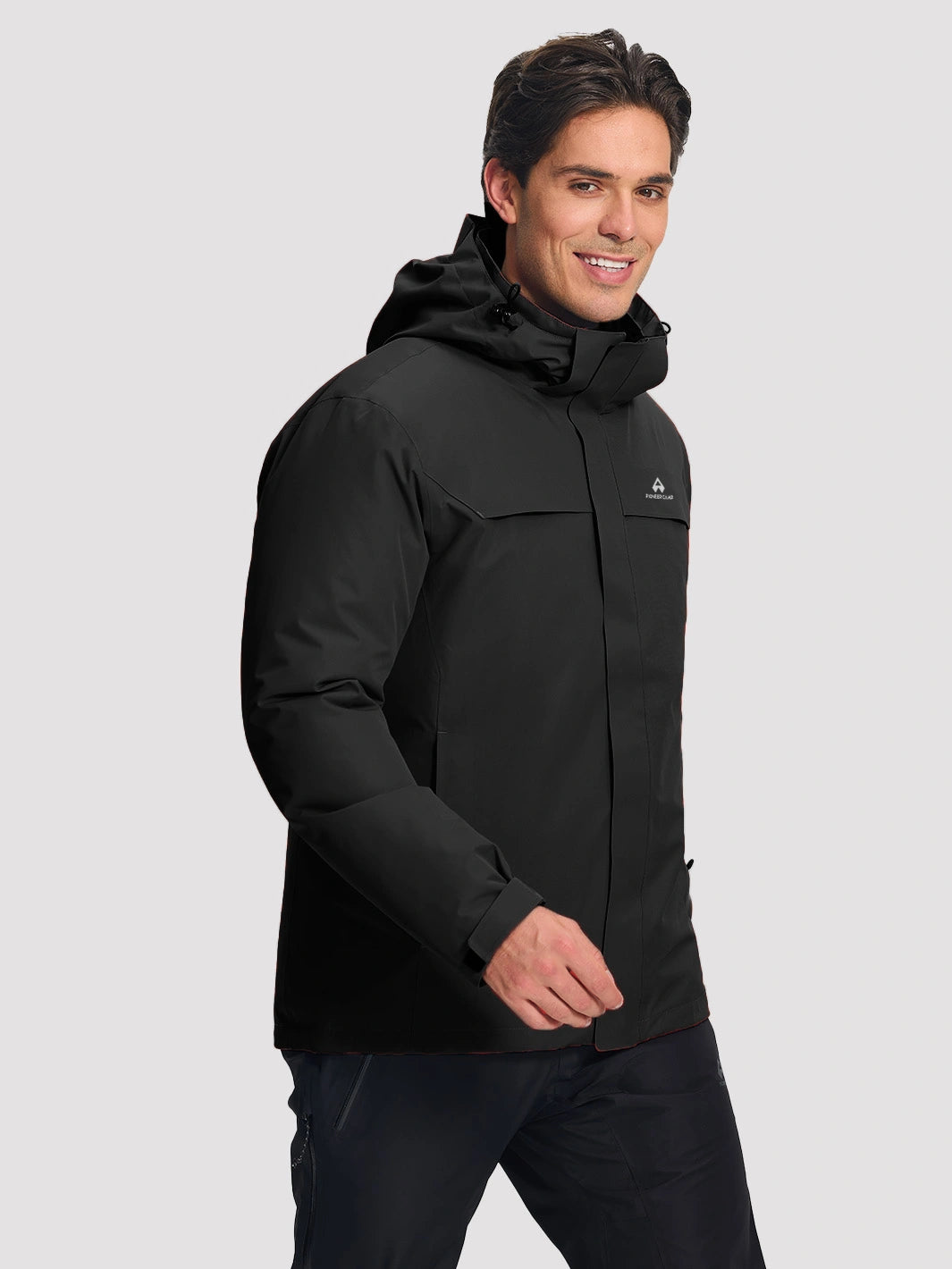 Men's 3-in-1 Waterproof Ski Jacket with Puffer Liner