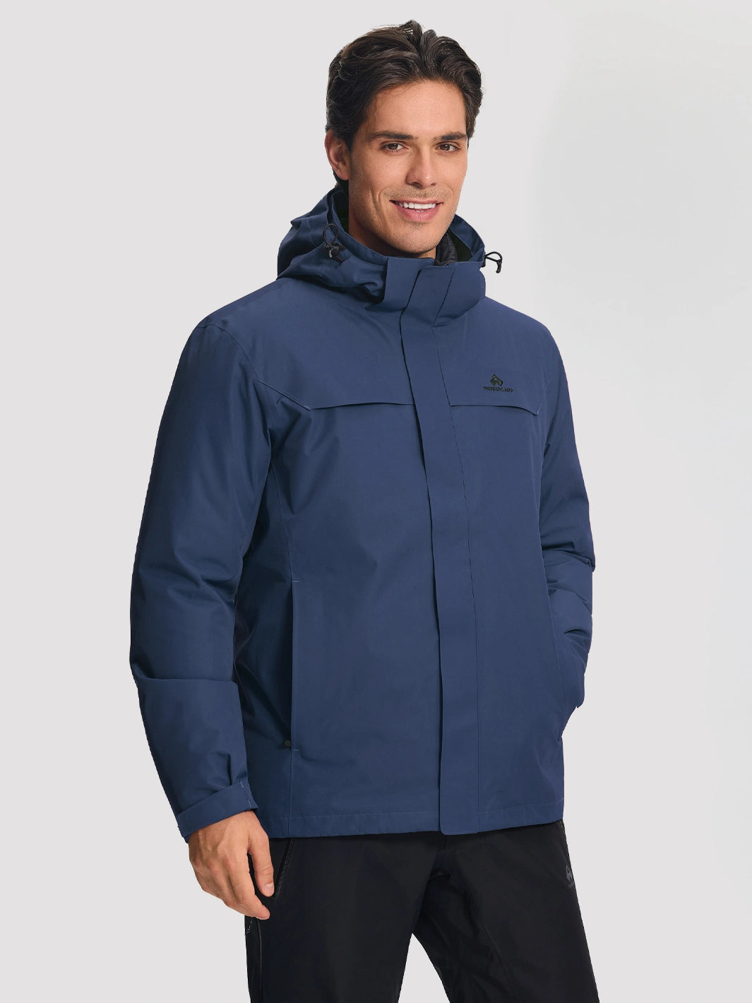 Men's 3-in-1 Waterproof Ski Jacket with Puffer Liner