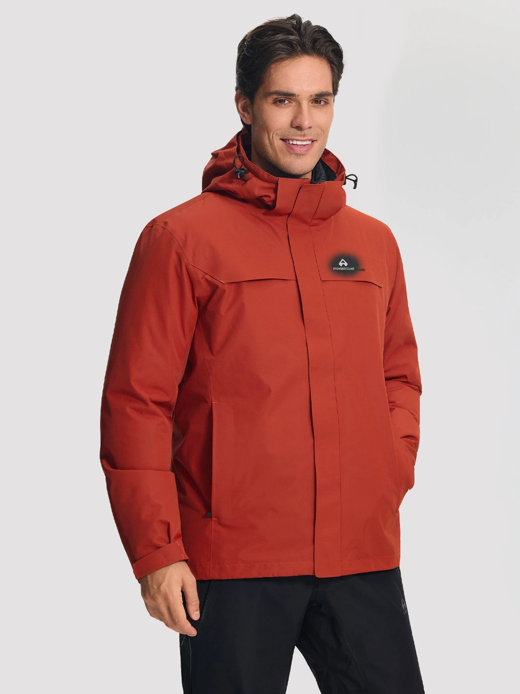 Men's 3-in-1 Waterproof Ski Jacket with Puffer Liner