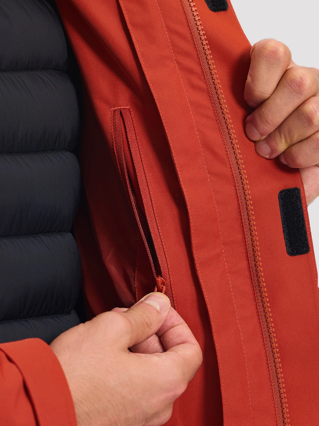 Men's 3-in-1 Waterproof Ski Jacket with Puffer Liner