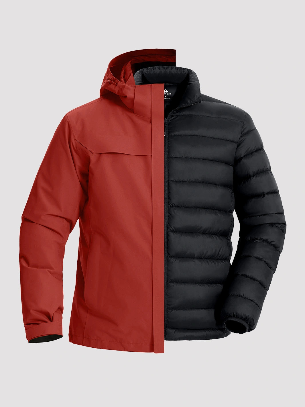 Men's 3-in-1 Waterproof Ski Jacket with Puffer Liner PIONEER CAMP