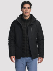 Men's 3-in-1 Waterproof Ski Jacket with Puffer Liner PIONEER CAMP