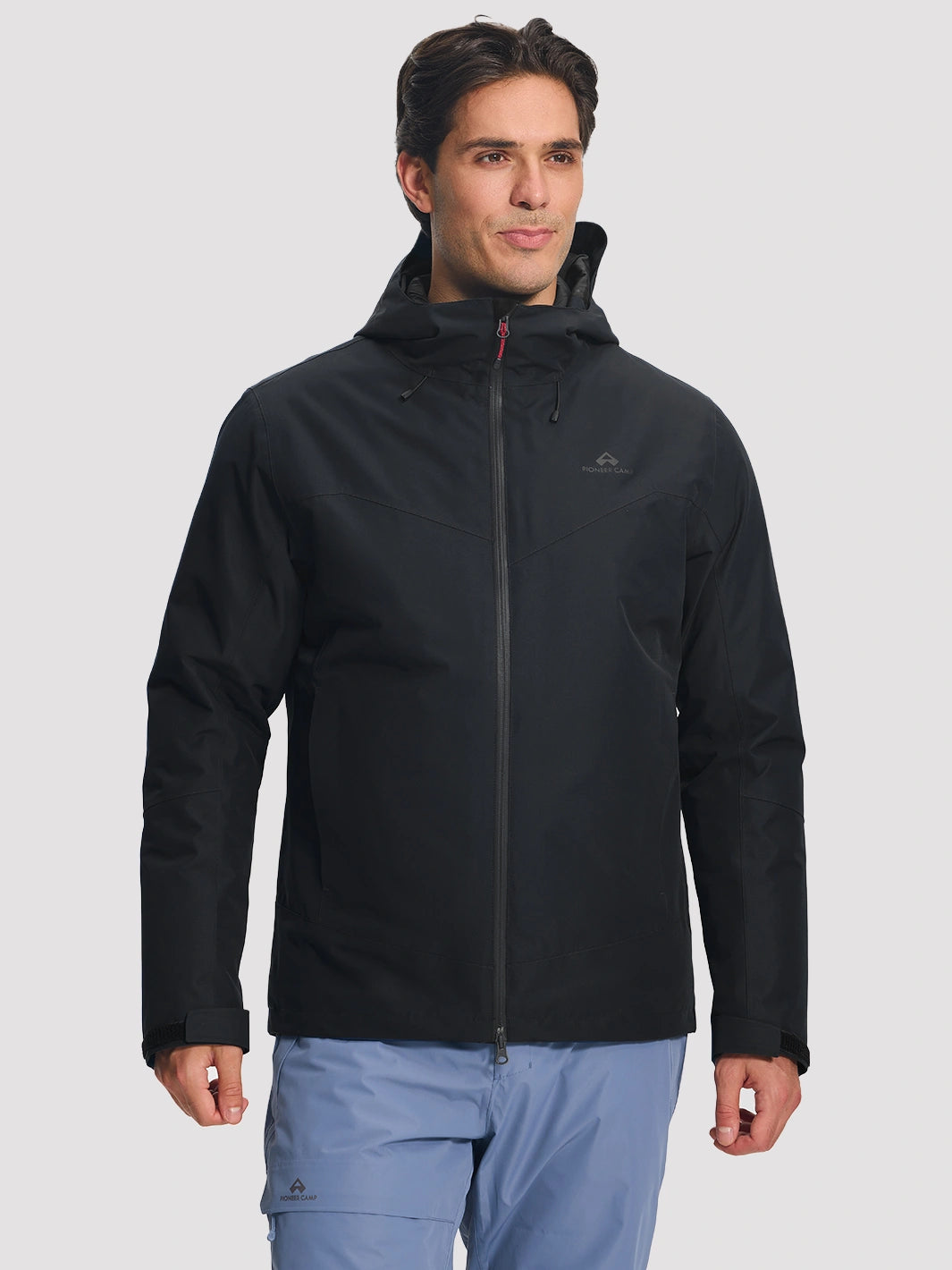 Men's 3-in-1 Waterproof Ski Jacket with Puffer Liner PIONEER CAMP