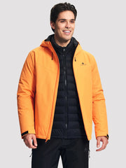 Men's 3-in-1 Waterproof Ski Jacket with Puffer Liner