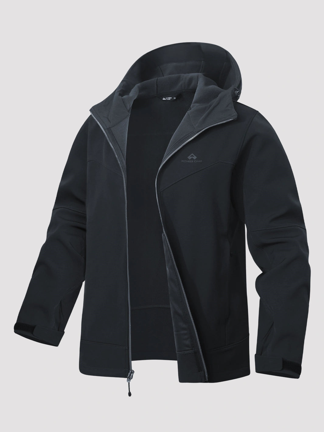 Men's Fleece-Lined Softshell Hooded Jacket
