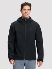 Men's Fleece-Lined Softshell Hooded Jacket