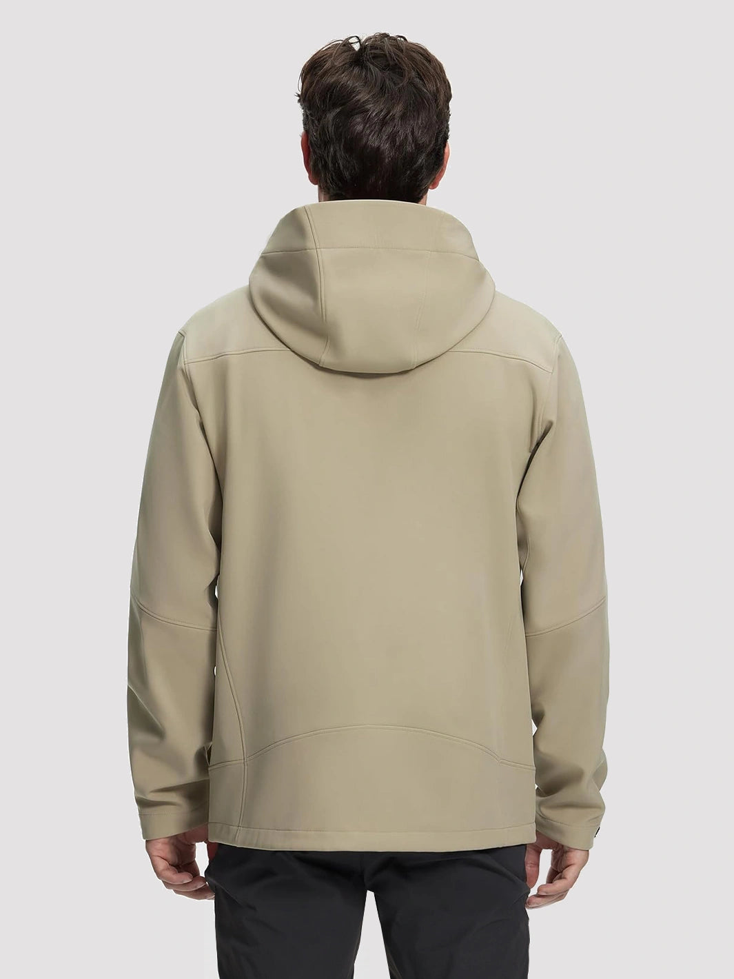 Men's Fleece-Lined Softshell Hooded Jacket