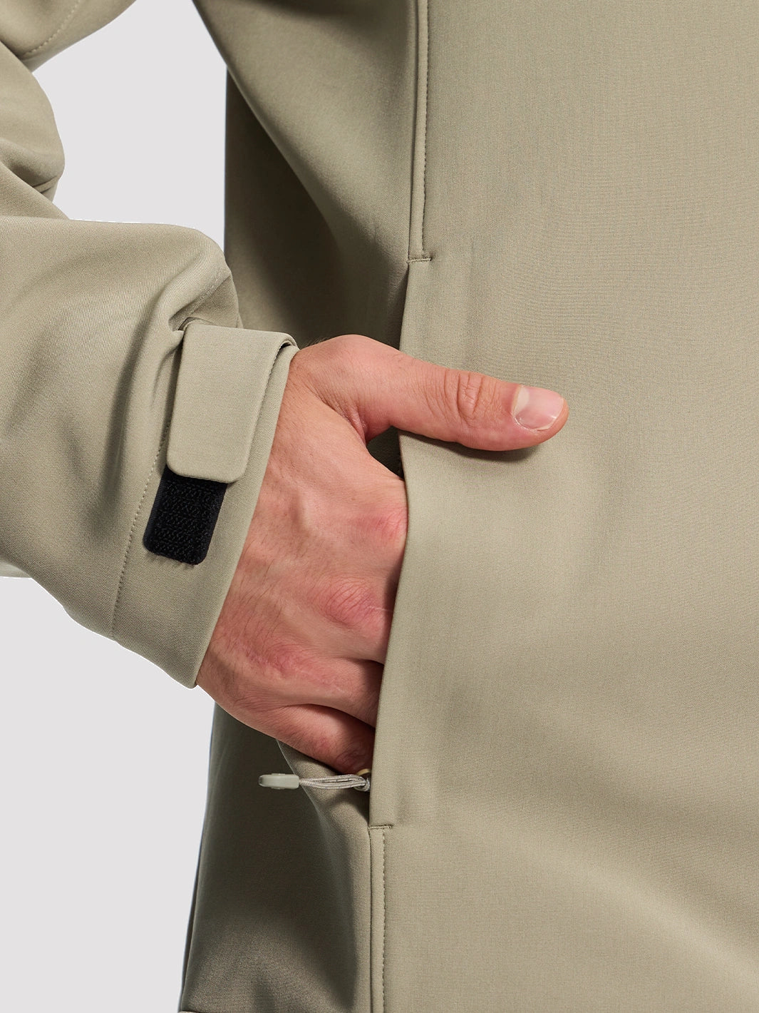 Men's Fleece-Lined Softshell Hooded Jacket
