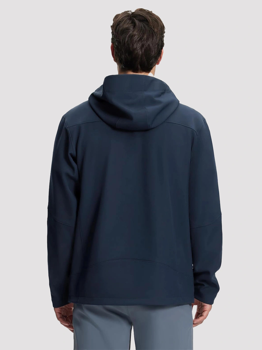 Men's Fleece-Lined Softshell Hooded Jacket