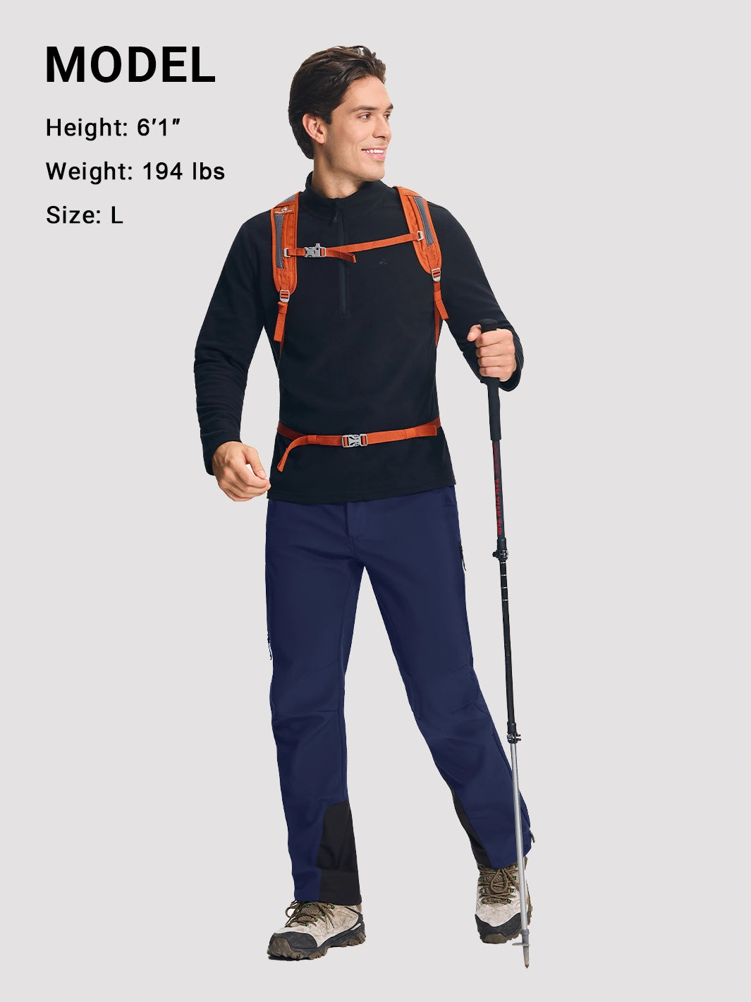 Men's Waterproof Fleece-Lined Ski & Snowboard Pants