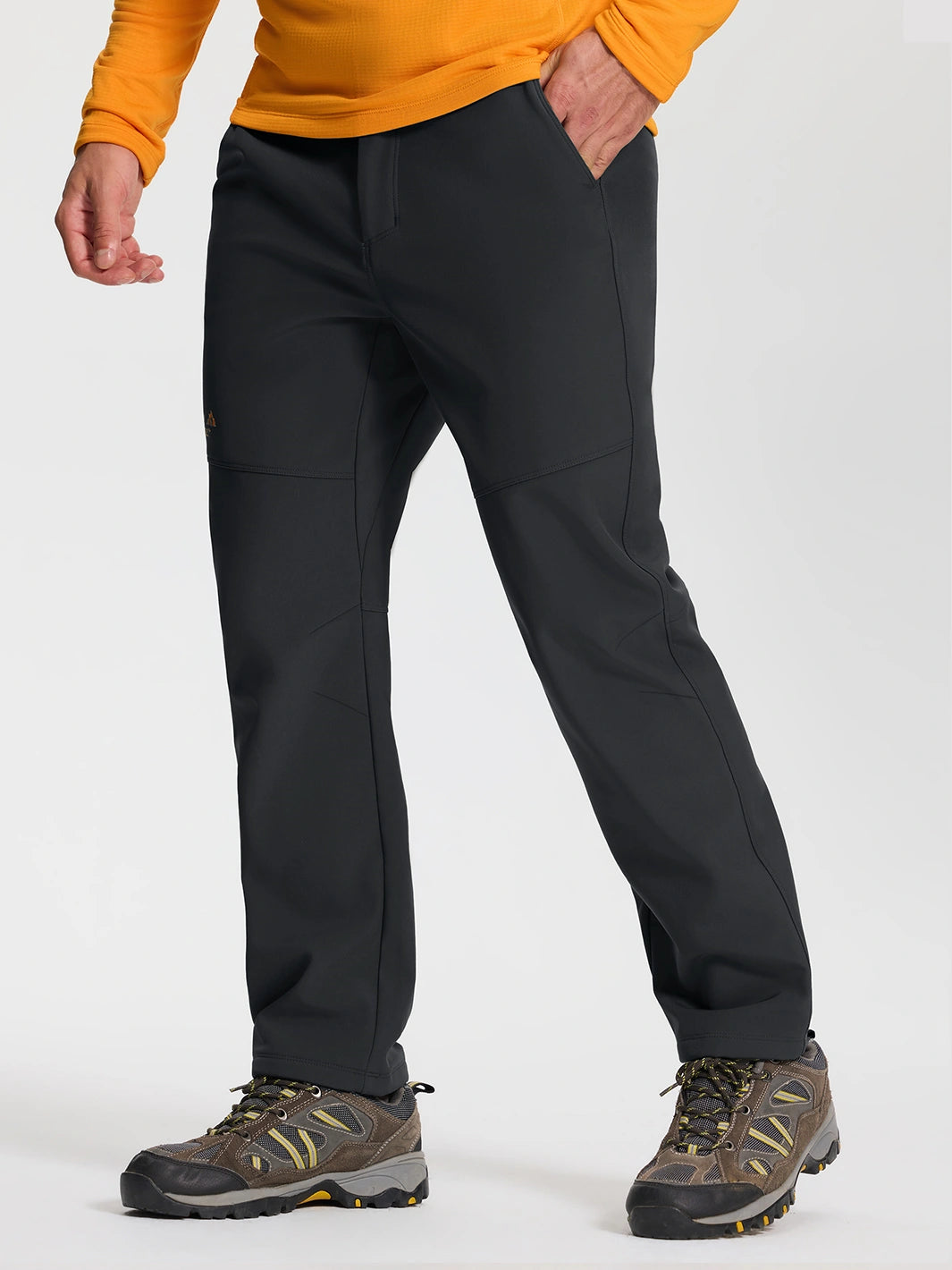 Men's Fleece-Lined Waterproof Softshell Winter Pants