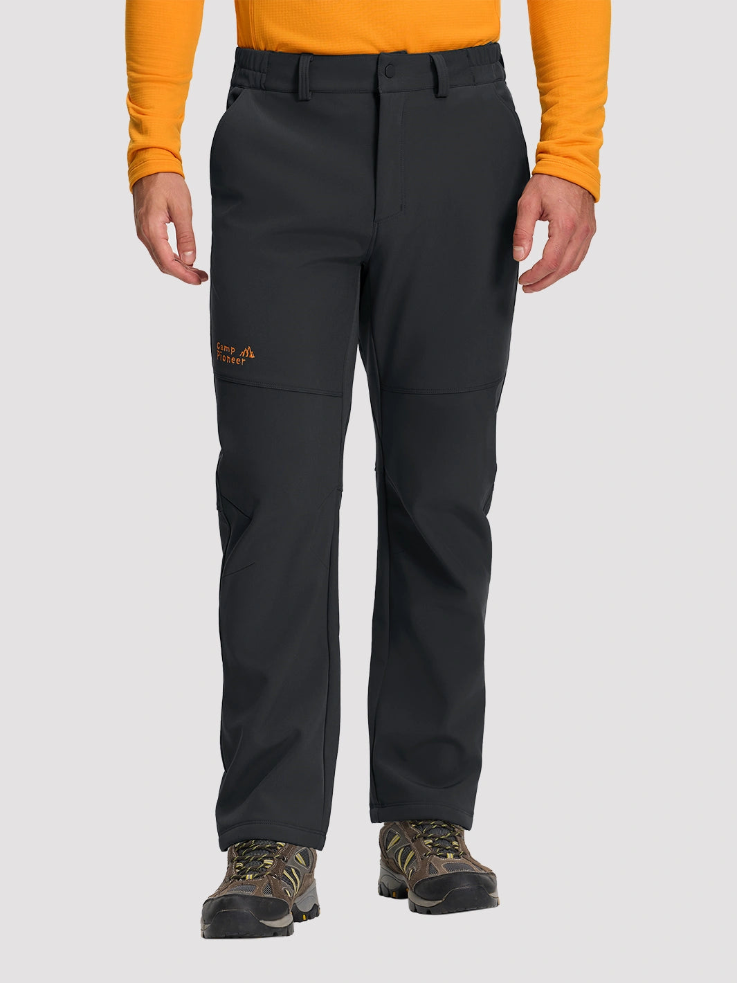 Men's Fleece-Lined Waterproof Softshell Winter Pants
