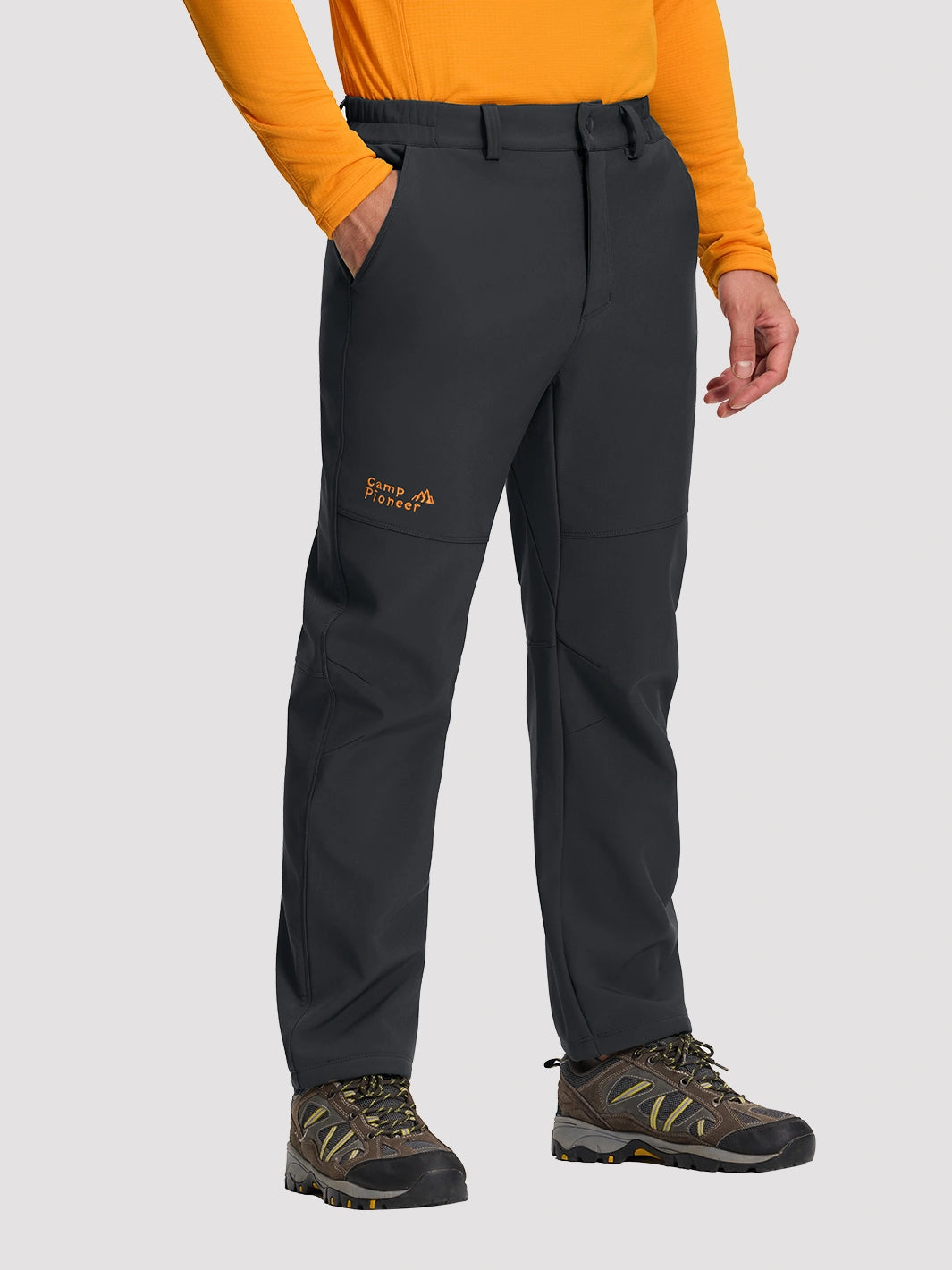 Men's Fleece-Lined Waterproof Softshell Winter Pants