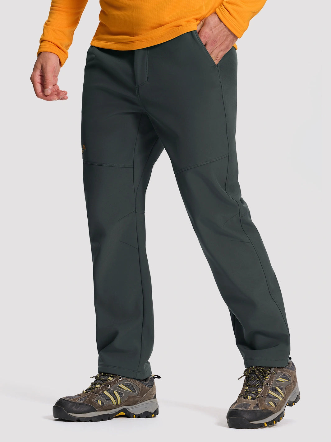 Men's Fleece-Lined Waterproof Softshell Winter Pants