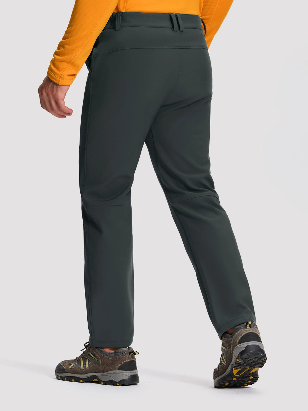 Men's Fleece-Lined Waterproof Softshell Winter Pants