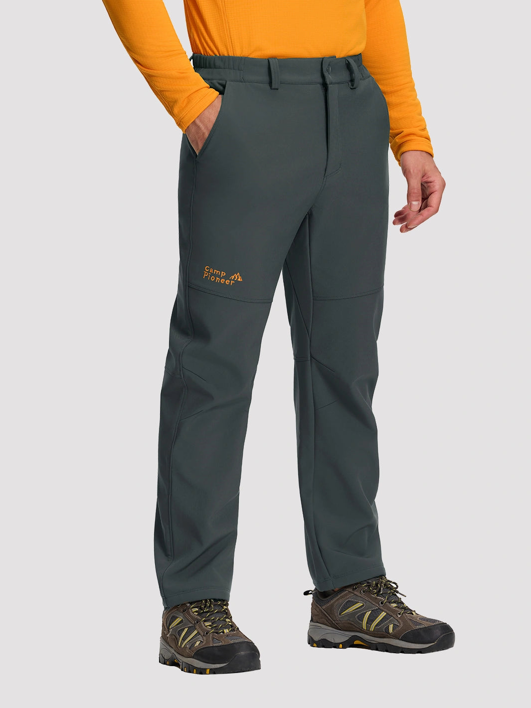Men's Fleece-Lined Waterproof Softshell Winter Pants