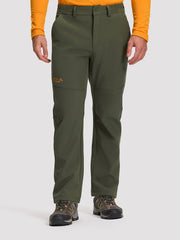 Men's Fleece-Lined Waterproof Softshell Winter Pants PIONEER CAMP