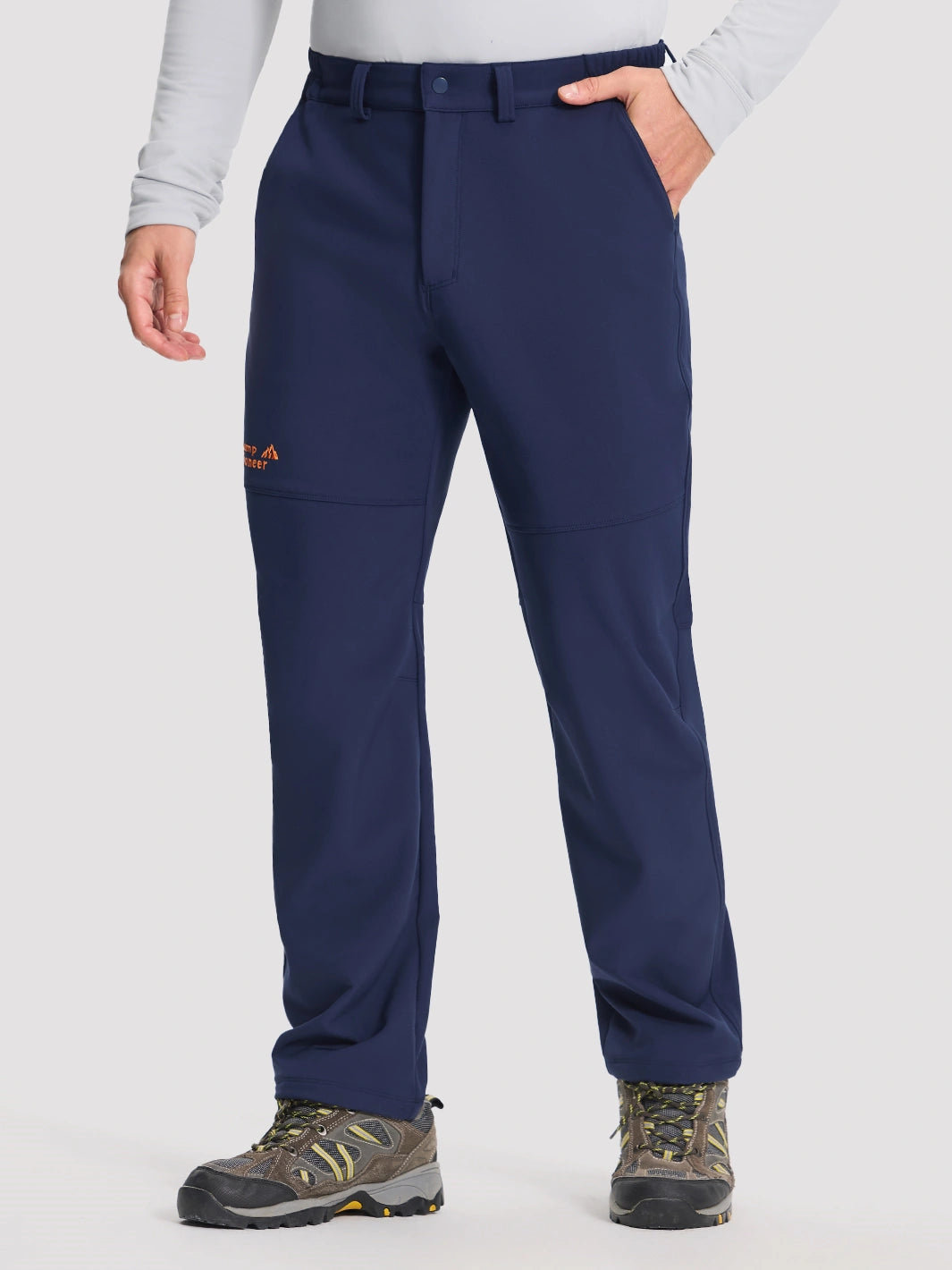 Men's Fleece-Lined Waterproof Softshell Winter Pants