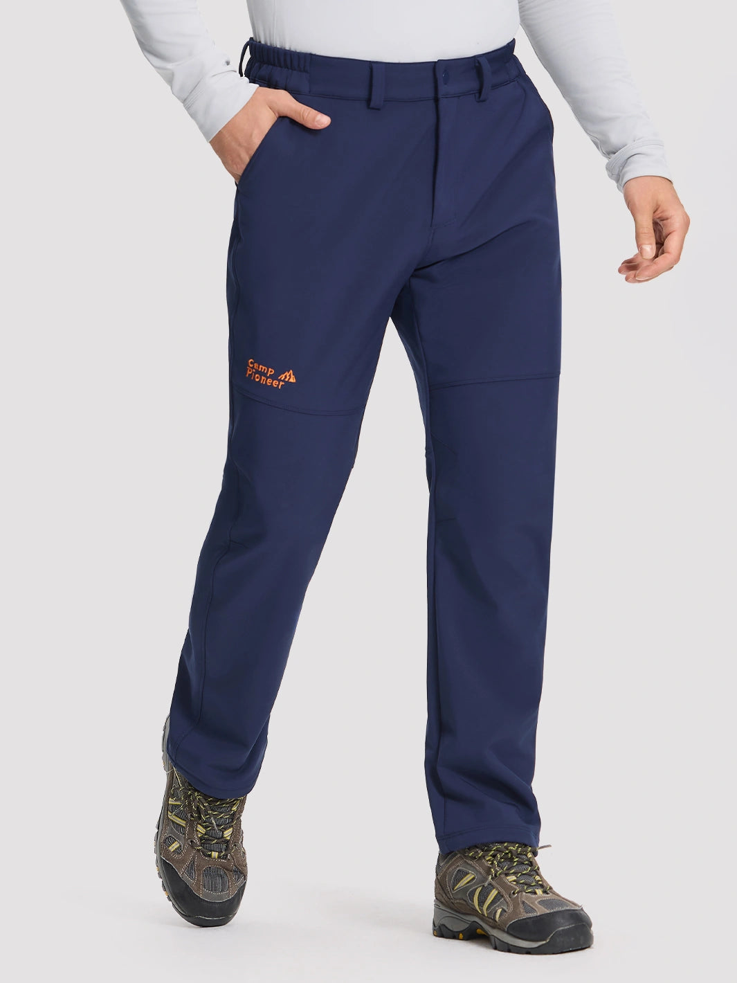 Men's Fleece-Lined Waterproof Softshell Winter Pants