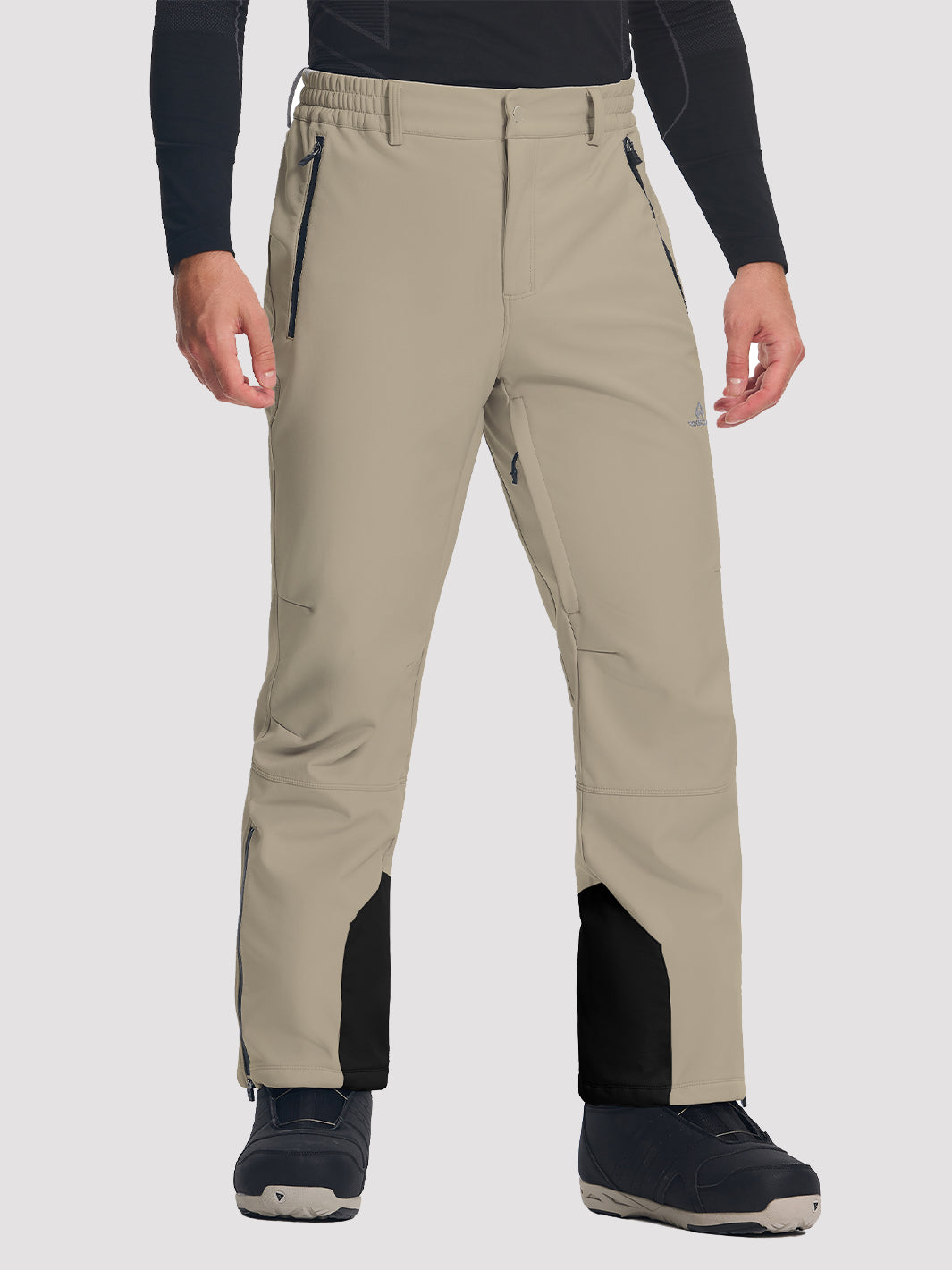 Men's Fleece-Lined Waterproof Ski & Snowboard Pants