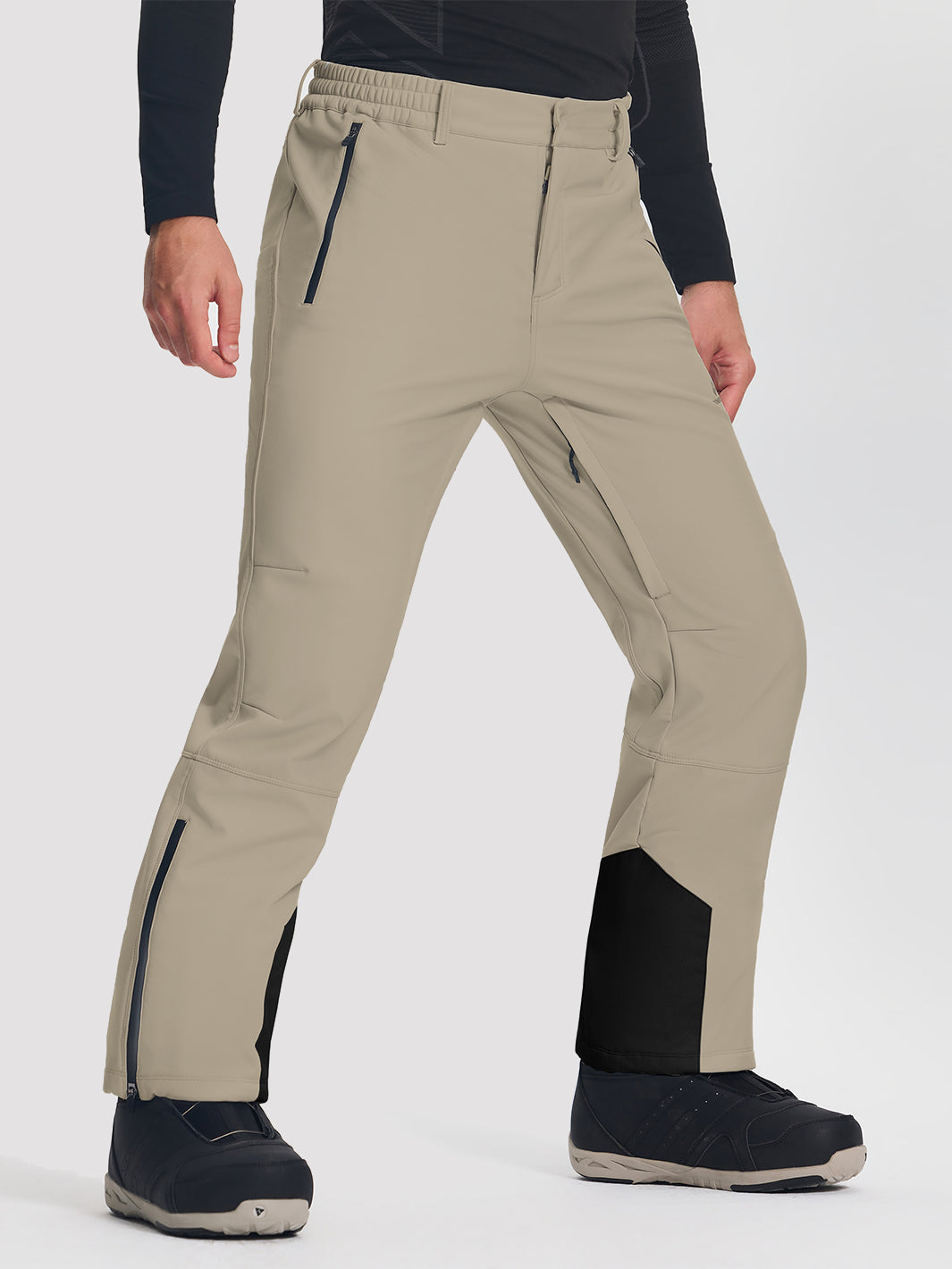 Men's Fleece-Lined Waterproof Ski & Snowboard Pants