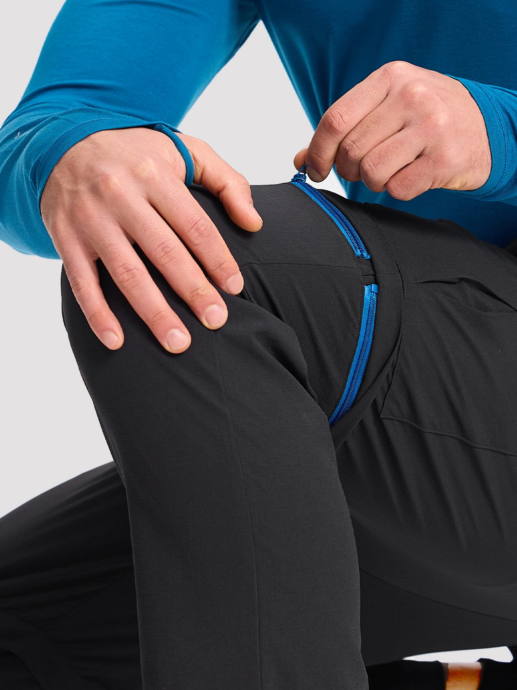 Men's Convertible Water-Repellent Hiking Pants PIONEER CAMP