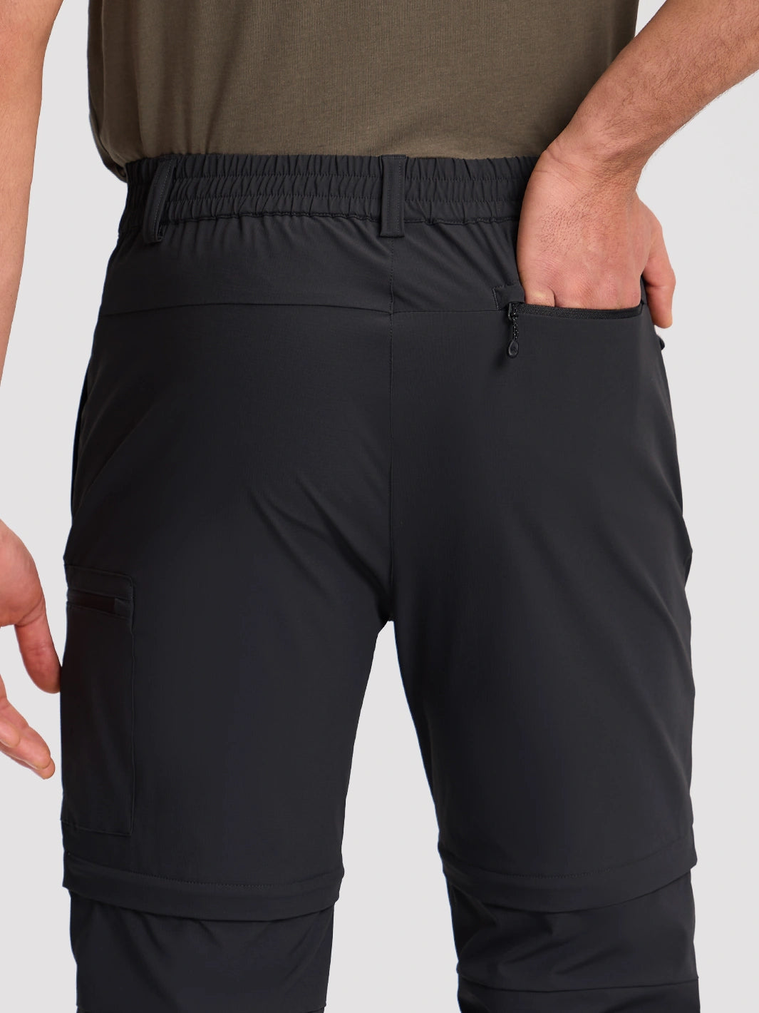 Men's Convertible Water-Repellent Hiking Pants PIONEER CAMP