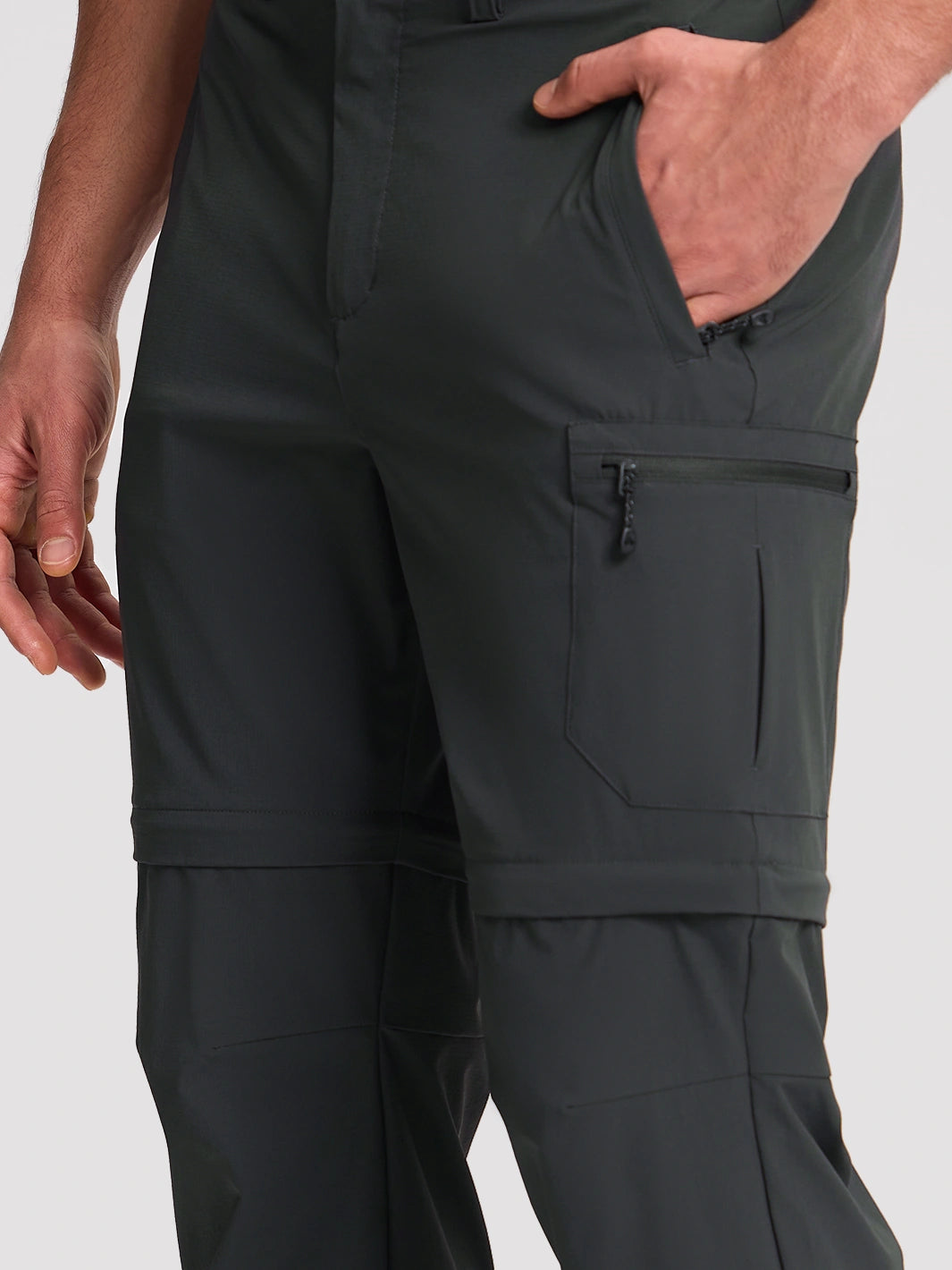 Men's Convertible Water-Repellent Hiking Pants PIONEER CAMP