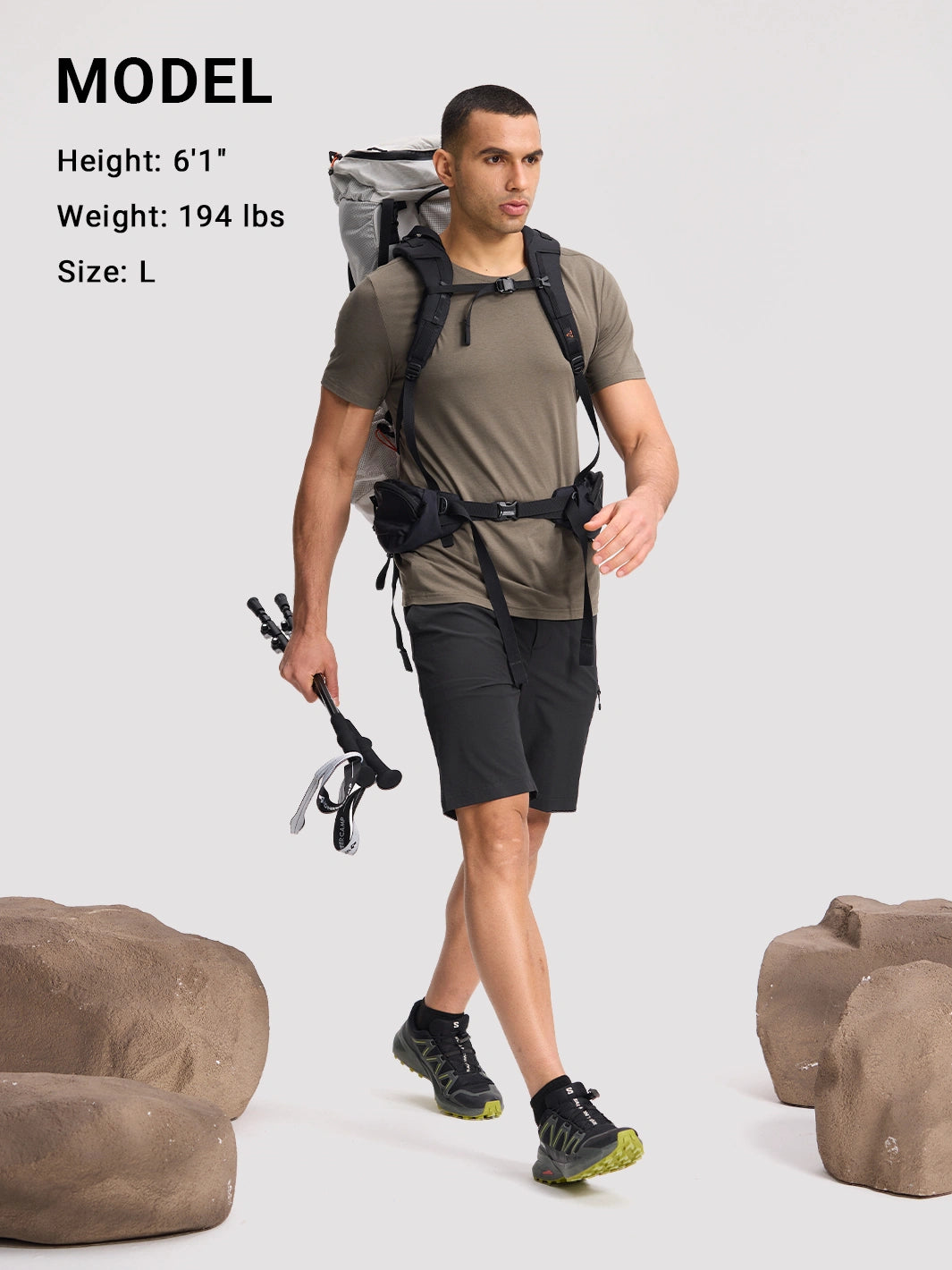 Men's Convertible Water-Repellent Hiking Pants