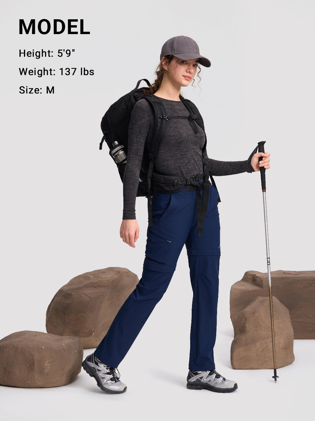 Women's Convertible Water-Repellent Hiking Pants