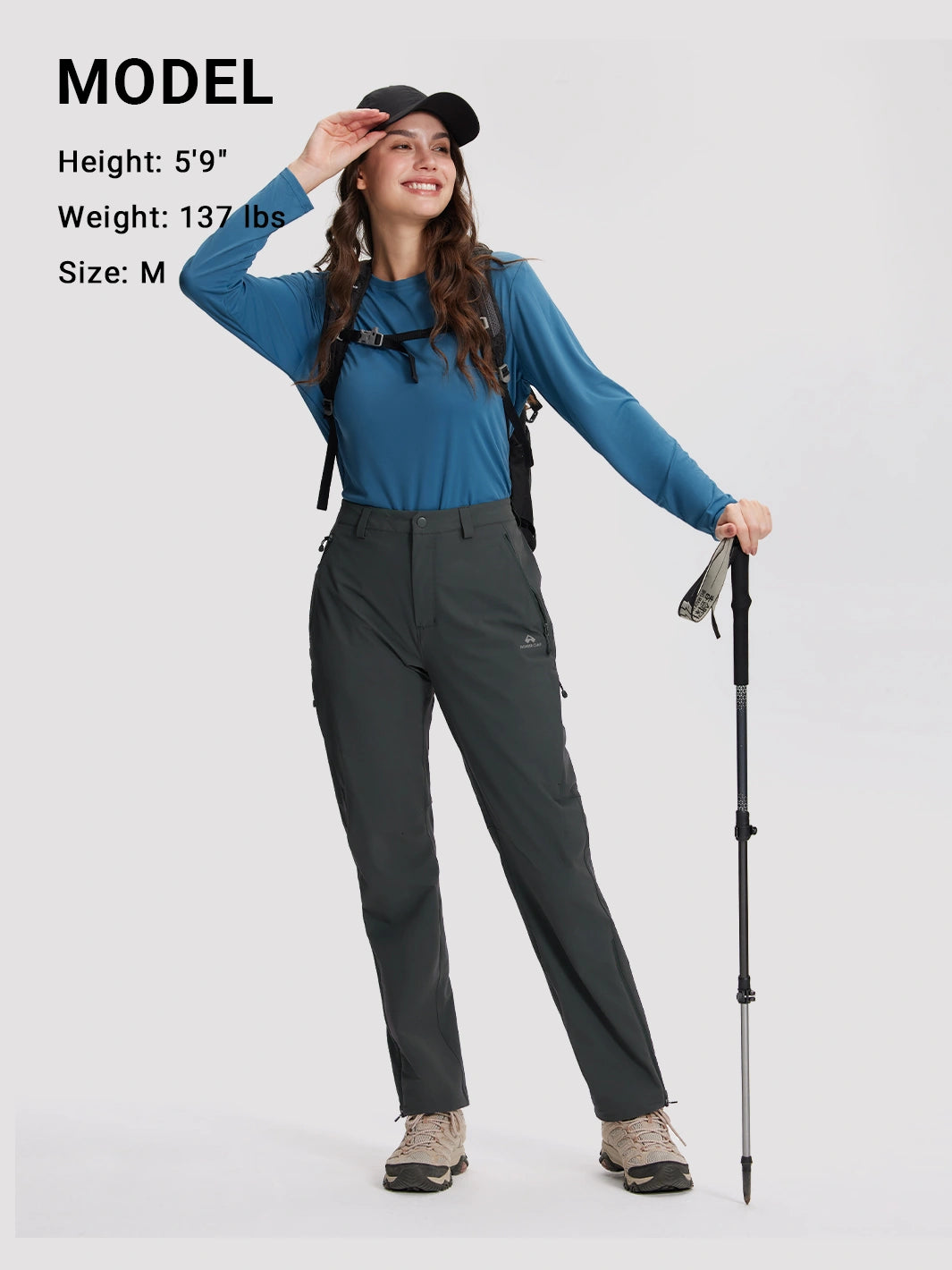 Women's 4-Way Stretch Hiking Pants with Ventilation System