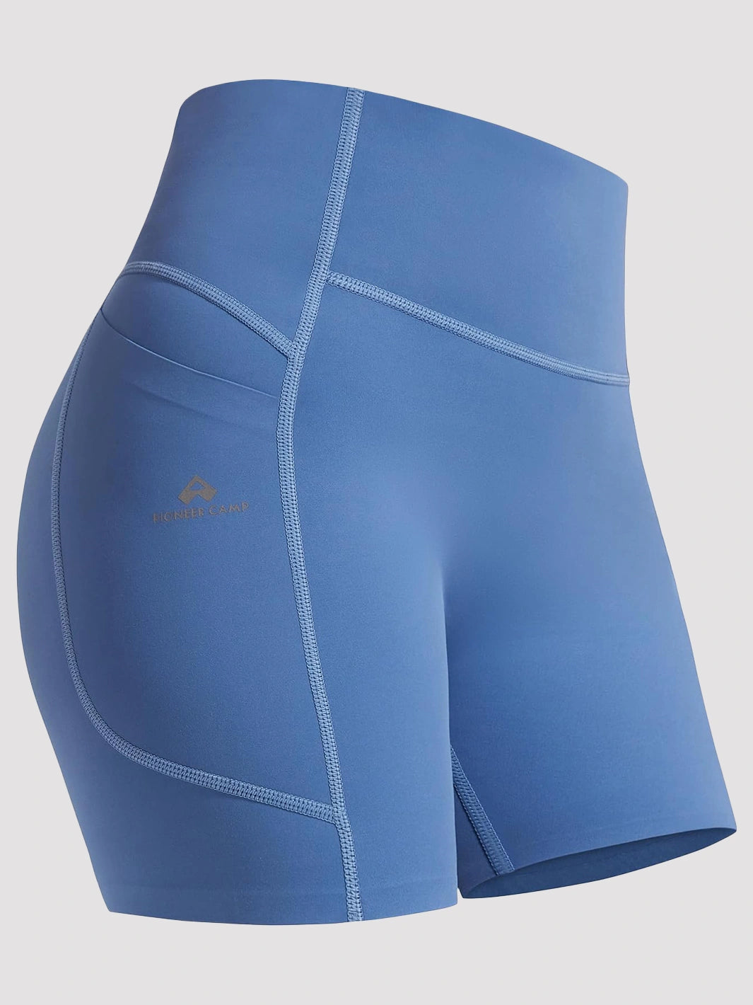 Women's High-Waist No-Ride-Up Yoga Shorts with Pockets