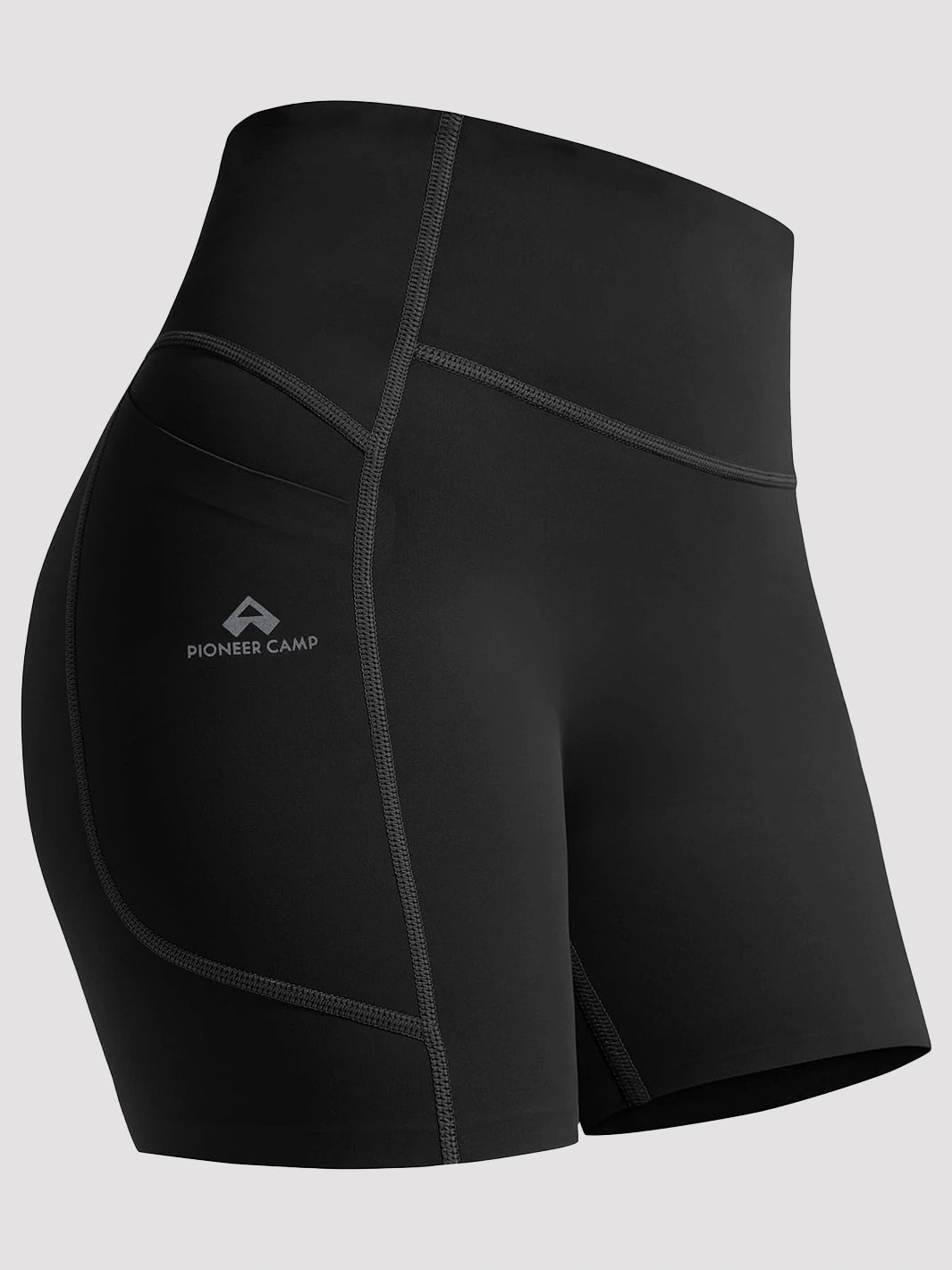 Women's High-Waist No-Ride-Up Yoga Shorts with Pockets