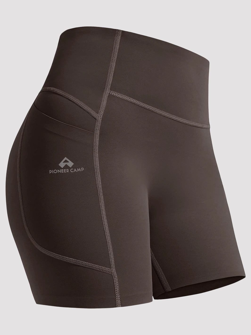 Women's High-Waist No-Ride-Up Yoga Shorts with Pockets