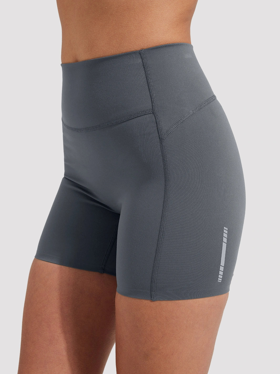 Women's High-Waist No-Ride-Up Yoga Shorts with Pockets
