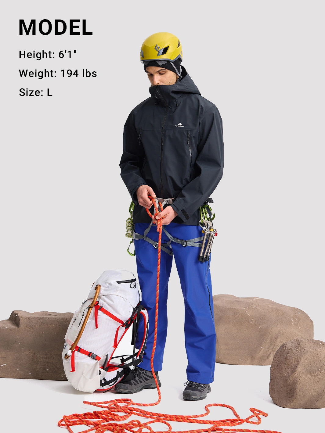 Men's Waterproof Breathable Softshell Hiking Pants