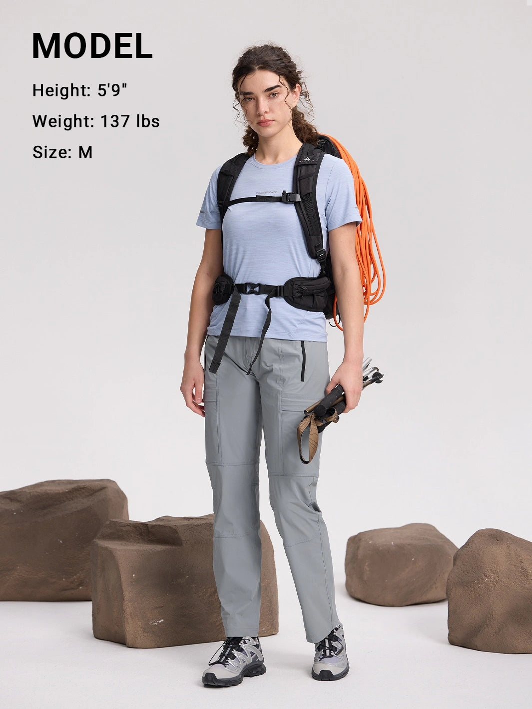 Leichte, verstaubare Reisehose für Damen mit UV-Schutz 100+