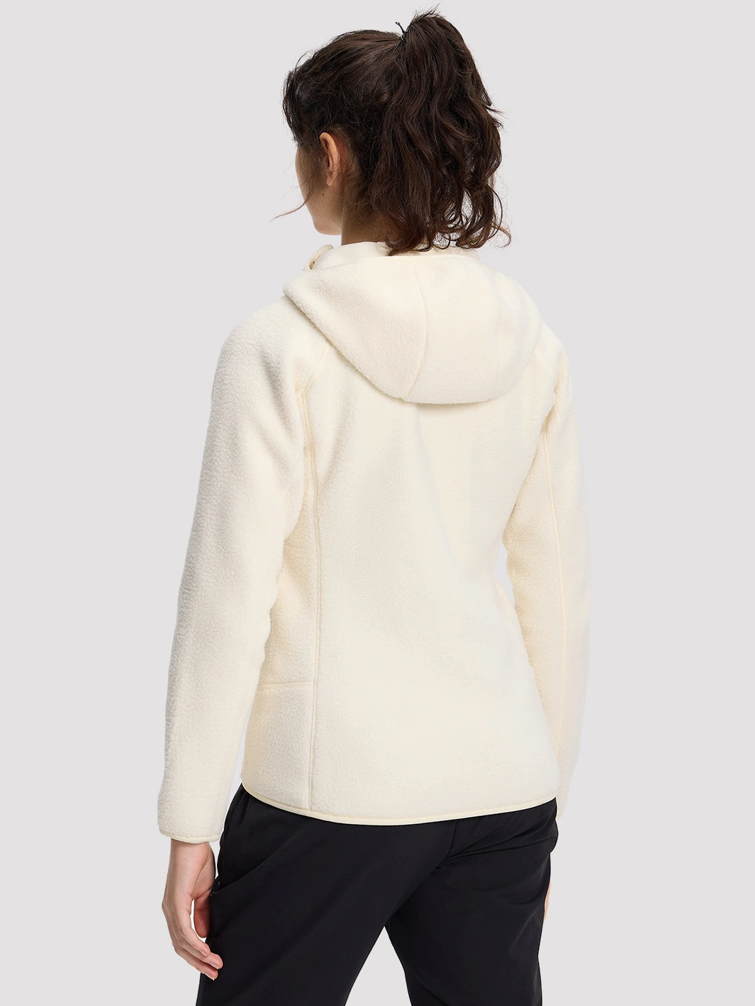 Women's High-Density Warm Polar Fleece Full-Zip Hooded Jacket PIONEER CAMP