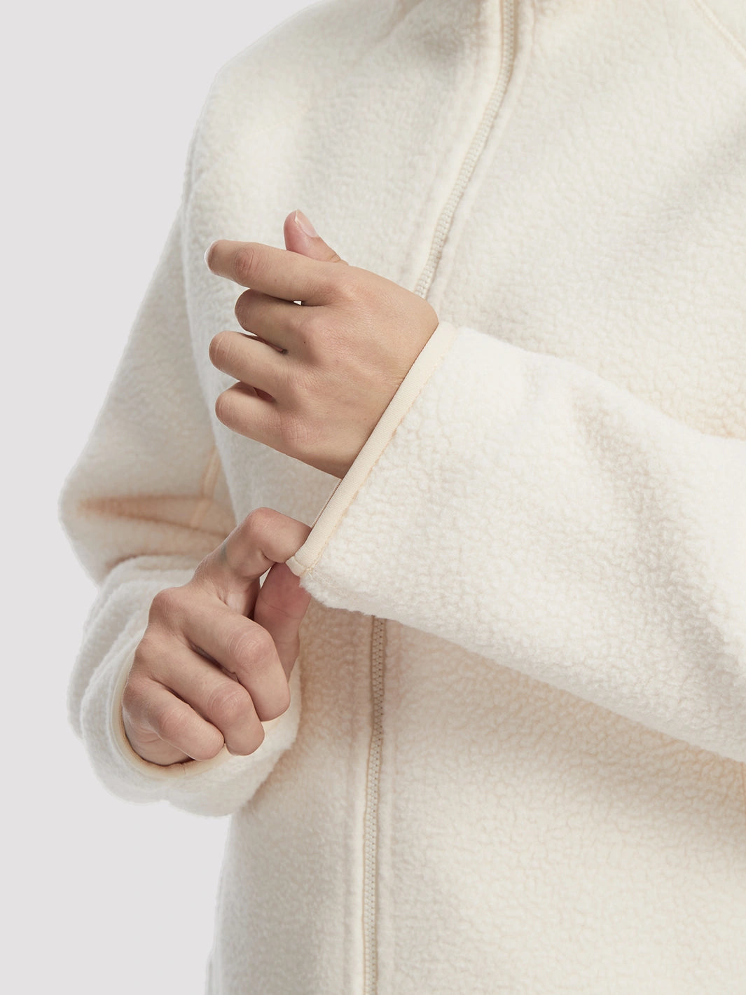 Women's High-Density Warm Polar Fleece Full-Zip Hooded Jacket PIONEER CAMP