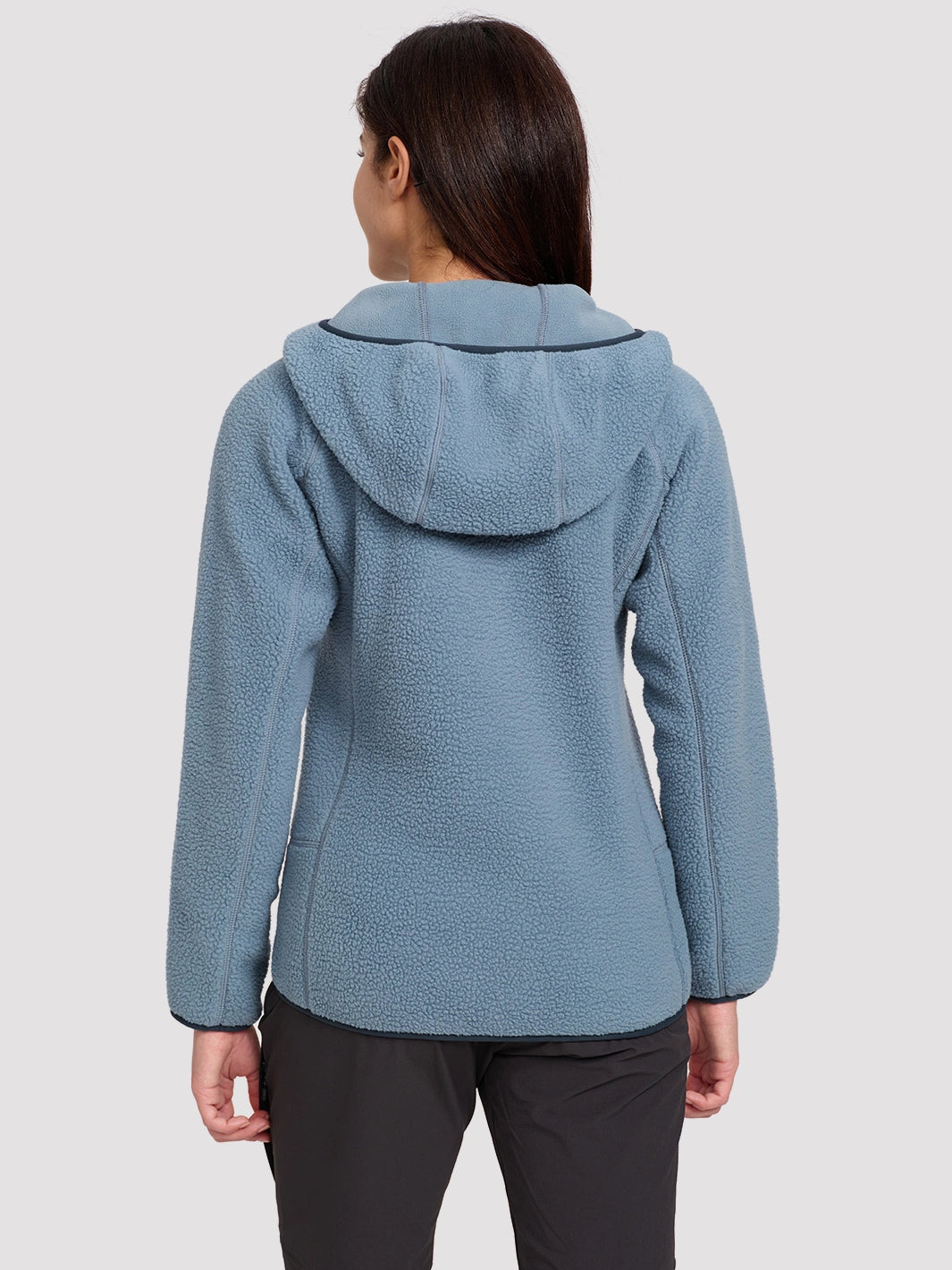 Women's High-Density Warm Polar Fleece Full-Zip Hooded Jacket PIONEER CAMP