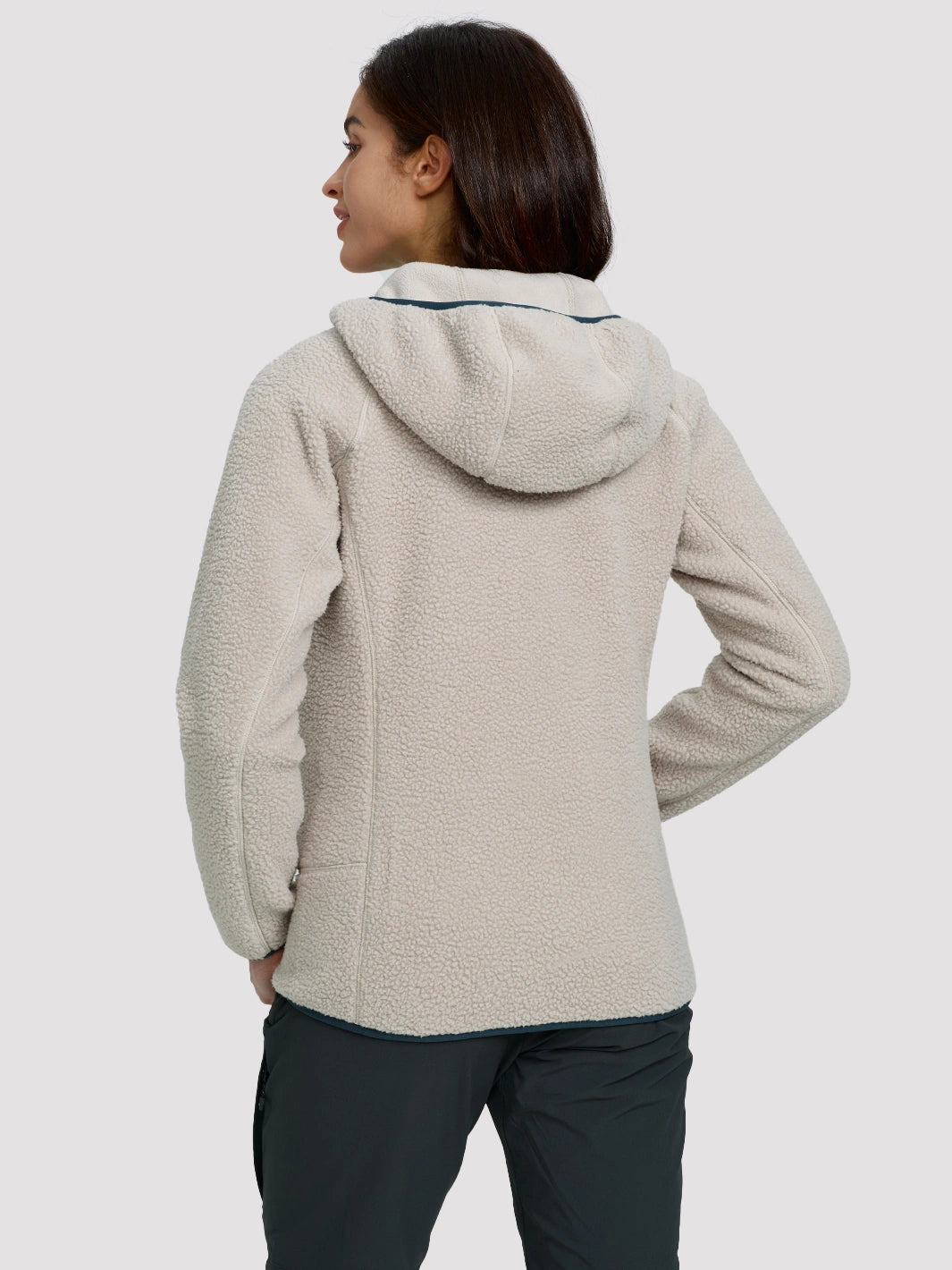 Women's High-Density Warm Polar Fleece Full-Zip Hooded Jacket PIONEER CAMP