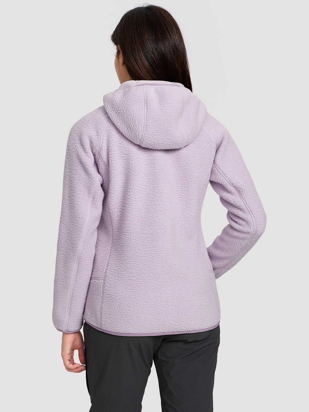 Women's High-Density Warm Polar Fleece Full-Zip Hooded Jacket PIONEER CAMP