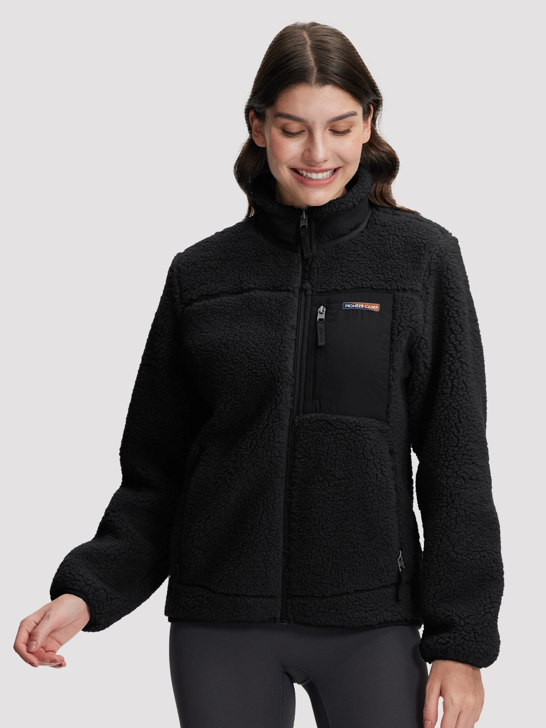 Women's 550g Thick Polar Fleece Full-Zip Jacket