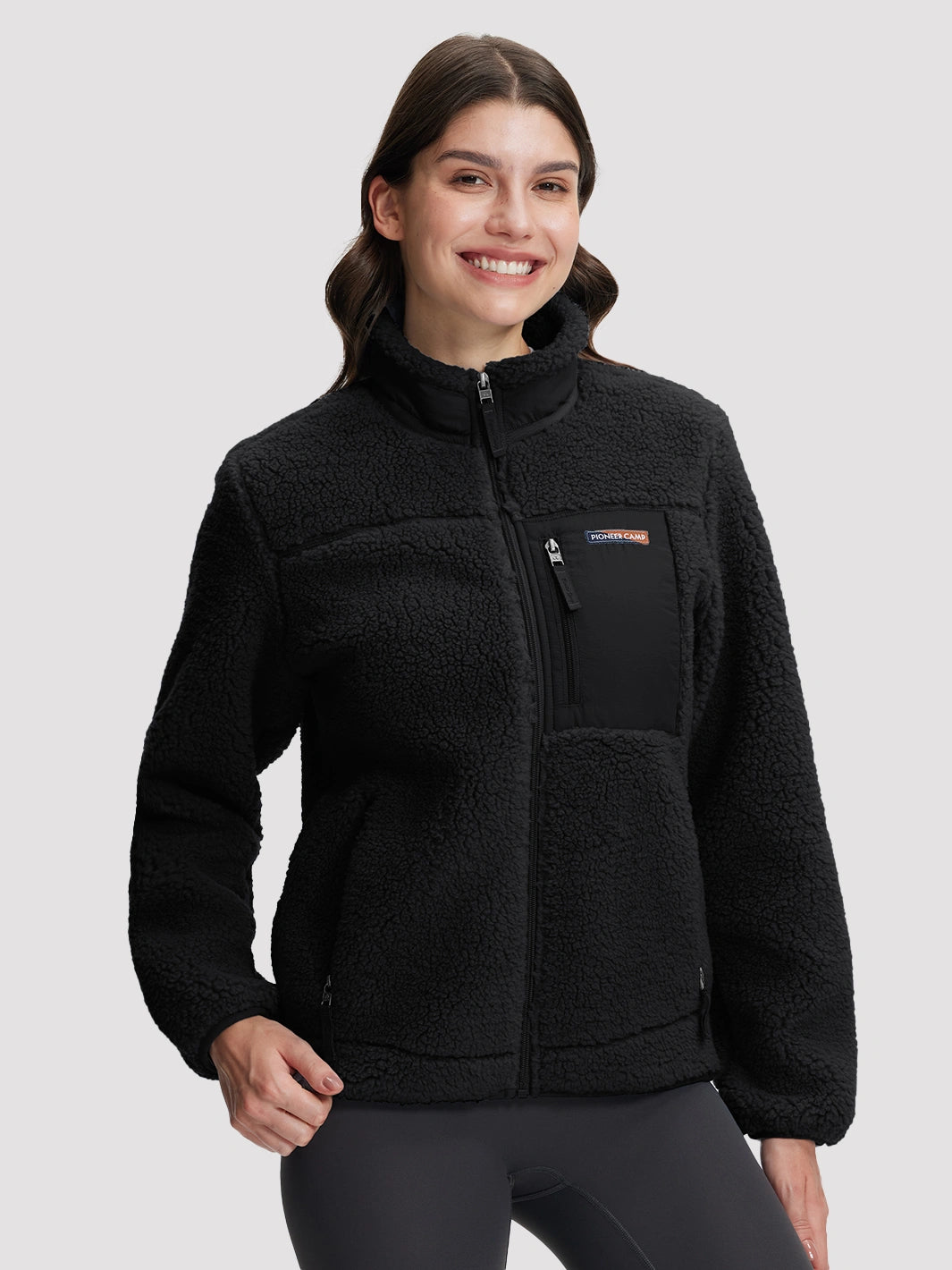 Women's 550g Thick Polar Fleece Full-Zip Jacket