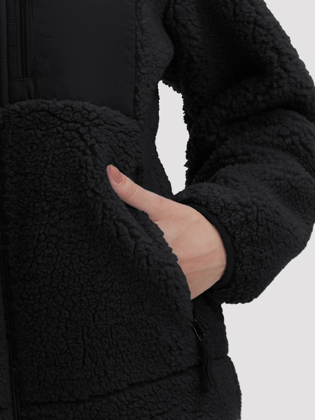 Women's 550g Thick Polar Fleece Full-Zip Jacket